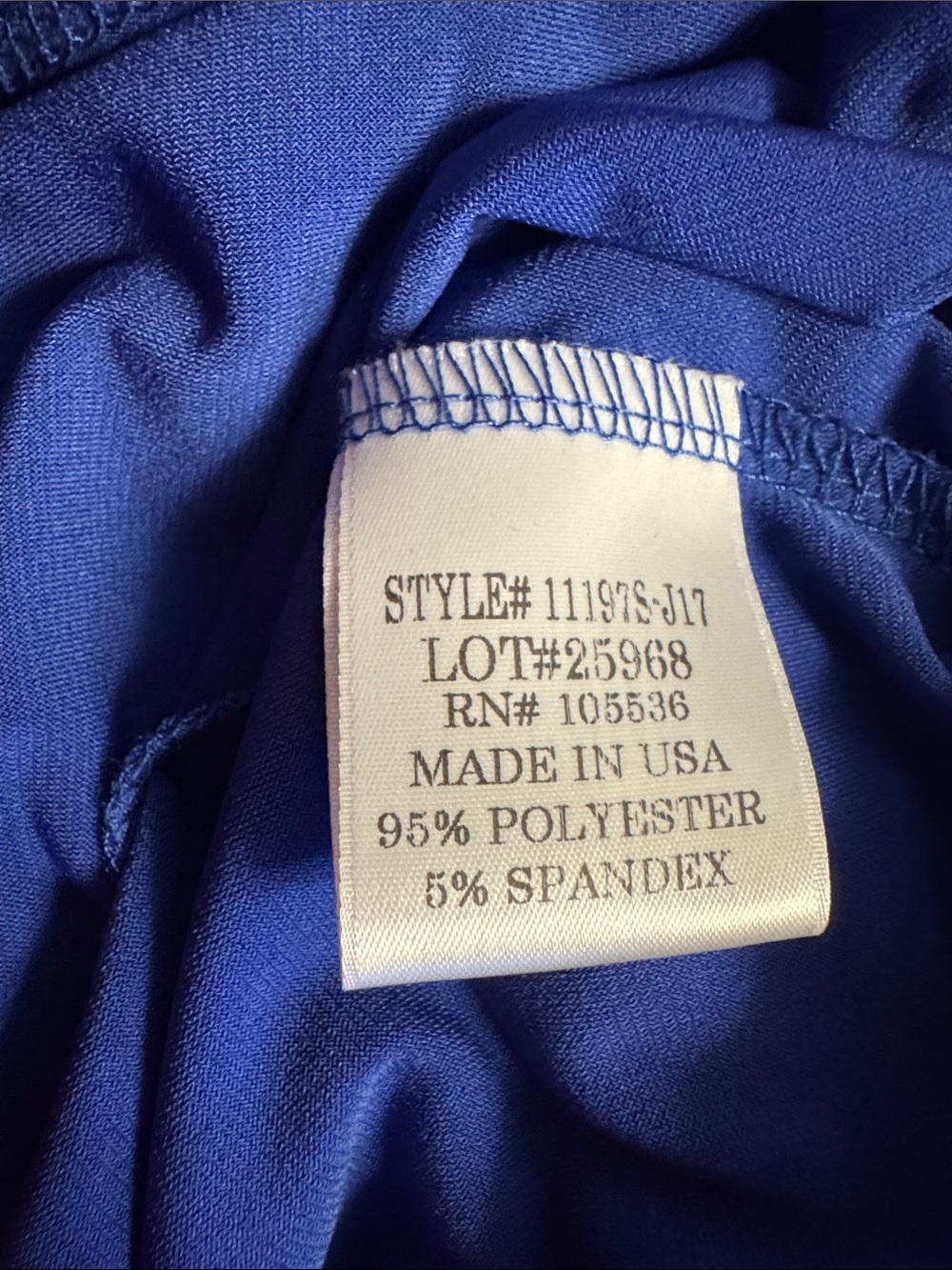 Slinky Brand Scoop Neck royal blue Tunic Top - Picture 6 of 6